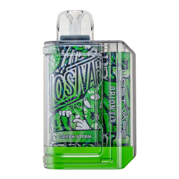 Green Storm Lost Vape Orion Bar 7500 - Black Coral